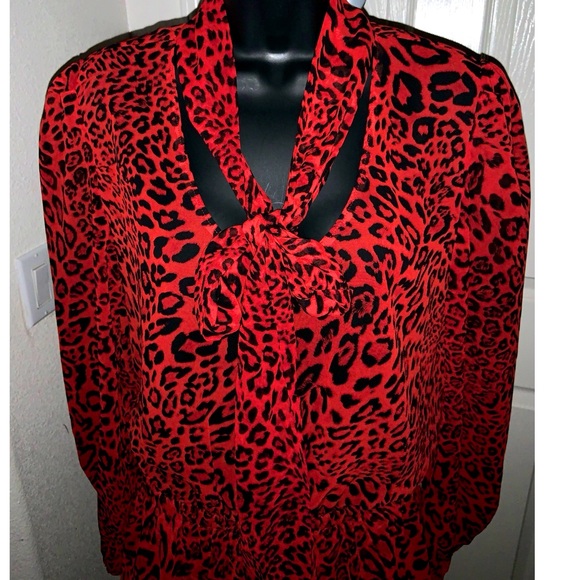 Generation Love Red leopard print ruffle dress—NWT - Picture 7 of 15